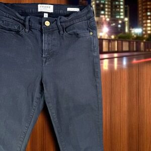 Frame Jeans‎ Women 28 Forever Karlie Film Noir Wash Black Denim Skinny